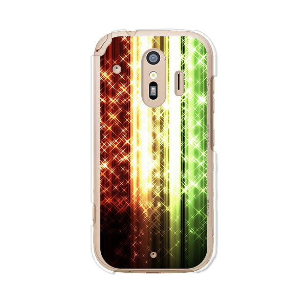 Rakuten - 送料無料 らくらくスマートフォン F-42A / らくらくスマートフォン me F-01L 共通 ケース/カバー 【オーロラストライプ】らくらくホンf42aケース f01lケース シリコンケースのような柔らかい携帯カバーも