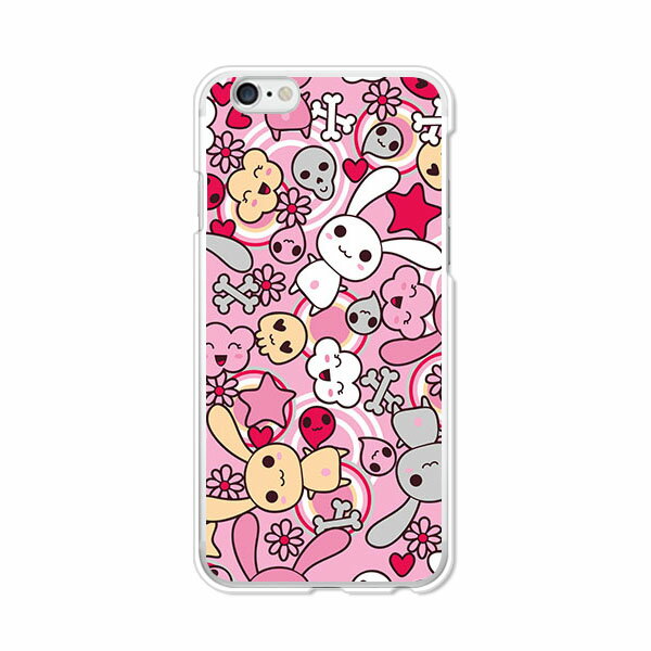 Rakuten - 送料無料 iphone6s ケース / iphone6 ケース 共通 カバー 【うさぎ　うさうさうさうさ】 アイフォンスマートフォンカバー iphone6sケース iphone6 ケース docomo au softbank Y!mobile SIMフリー 携帯カバー