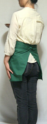 送料無料 シンプル 無地 カフェエプロン 水や...の紹介画像2