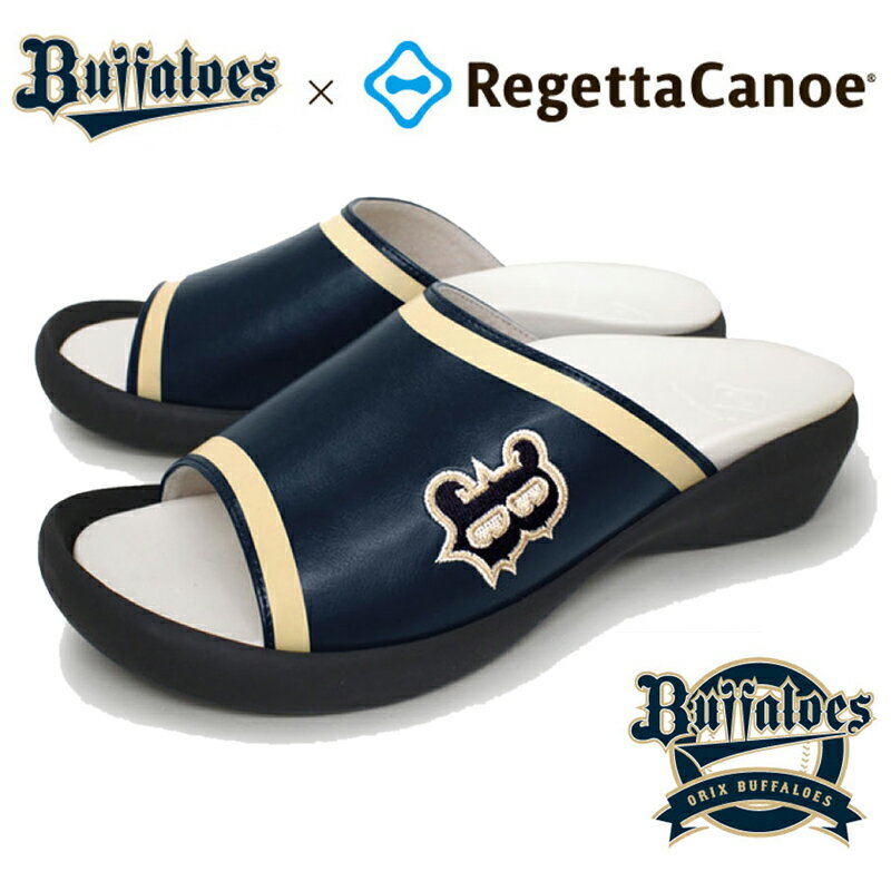 Regetta Canoe リゲッタ バファローズ サンダル レディース 限定 プロ野球 グッズ コラボ オリックスバファローズ Buffaloes オリック..