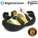 Regetta Canoe リゲッタ タイガース メンズ サンダル 限定 プロ野球 グッズ コラボ 阪神タイガース Tigers 12球団 おしゃれ お洒落 早い者勝ち ギフト プレゼント ファン 応援グッズ 大きいサイズ 小さいサイズ S M L LL 日本製 国産