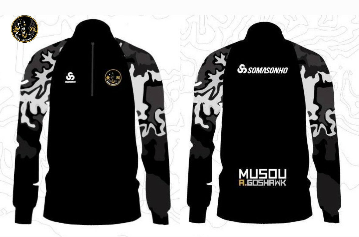 無双A.ゴスホーク ハーフジップジャージ　上