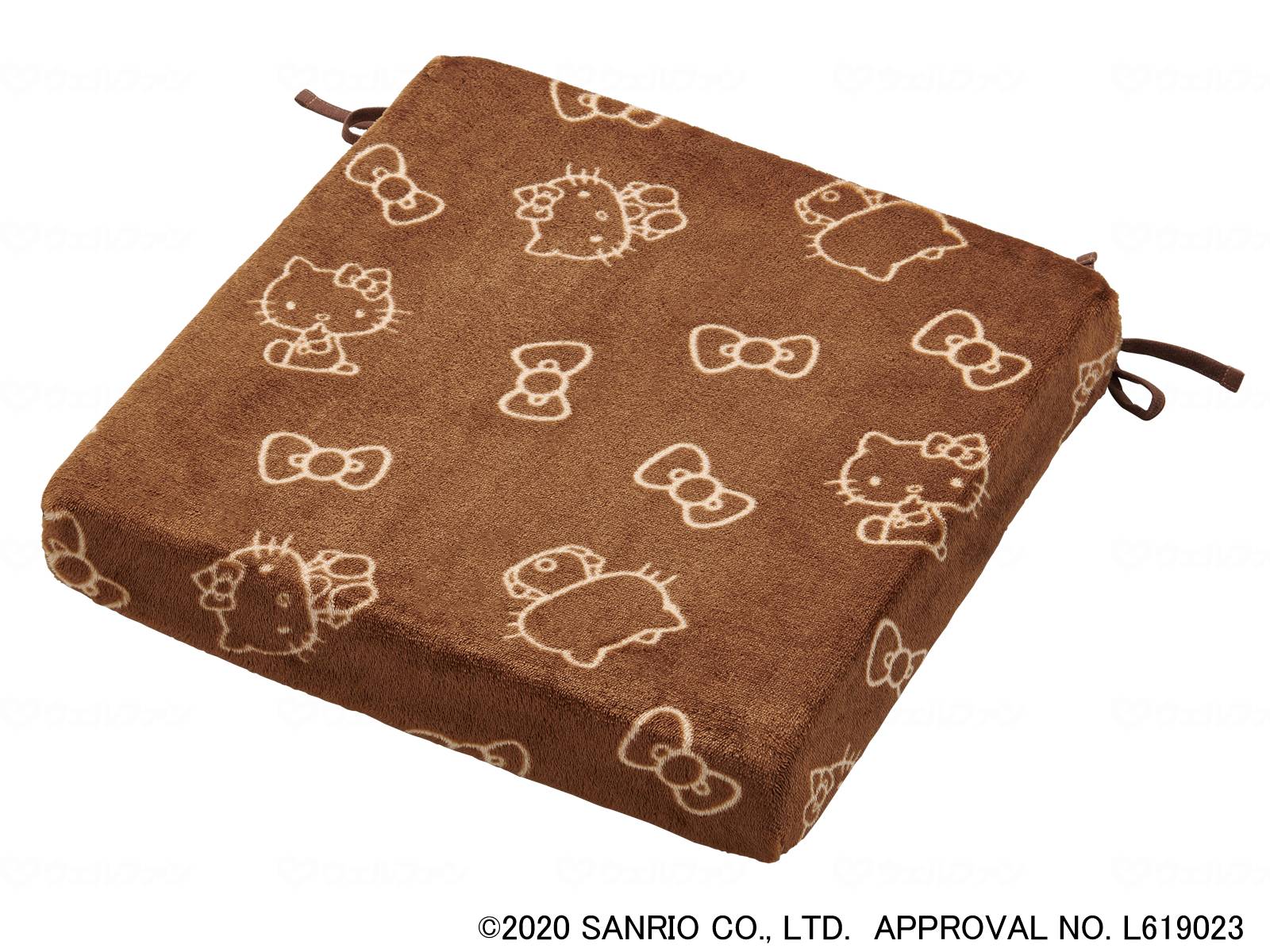 夢ごこちクッション(ハローキティ) 低反発クッション 低反発ウレタンフォーム ハローキティ キティちゃん