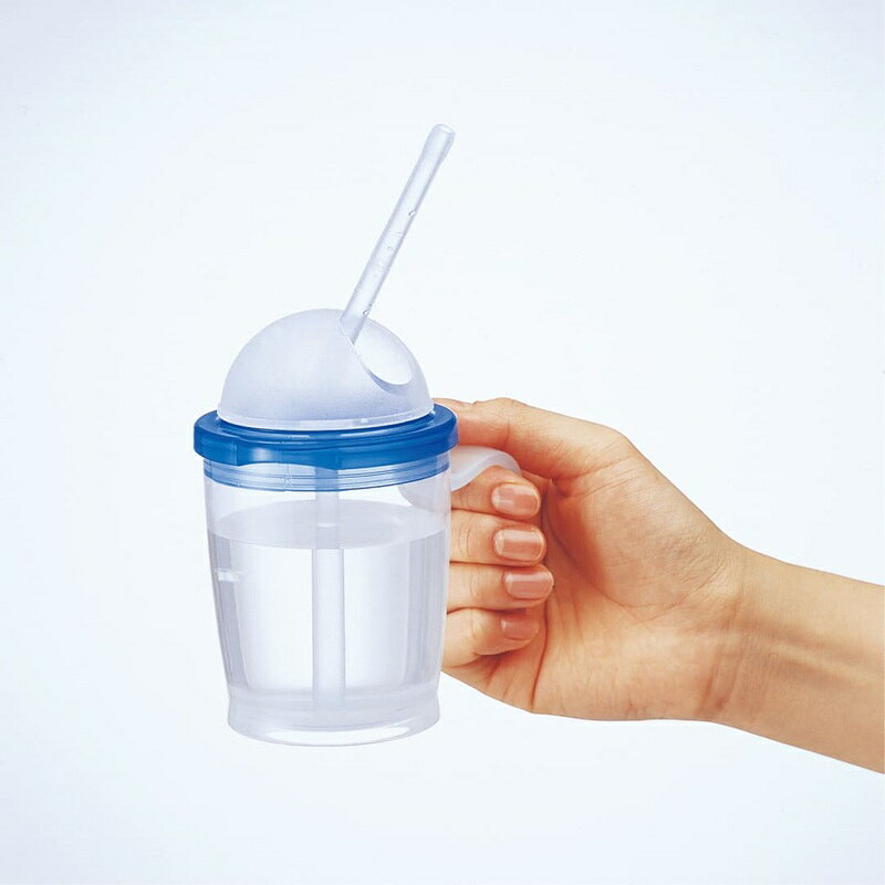 ハビナース ストロー付カップ お手入れカンタン 柔らかストロー 介護 200mL　誤嚥...