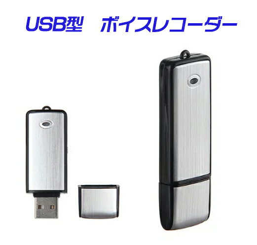 【定形外送料無料】USB型ボイスレコーダー　4GB内蔵/USBメモリ/大容量/長時間録音/携帯便利/操作簡単/8GBへアップ可能/ICレコーダー/ボイスレコーダー 小型/ボイスレコーダー 長時間/録音 vr01