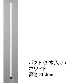 【数量限定（廃盤につき在庫限り）】ホームエレクター Home erecta 300mmポスト（2本入）：ホワイト　H12PW2【全品送料無料】エレクター