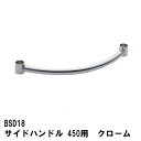 エレクター　サイドハンドル　450mm用：クローム　BSD18 ベーシックエレクター 　収納　スチールラック　メタルラック　収納棚