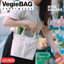 【マラソン期間限定ポイント10倍】VegieBAG MINI SQUARE ミニスクエア ベジバッグ トート トートバッグ かわいい おしゃれ お洒落 女性 エコバッグ キャンバス シンプル 買い物バッグ 多収納 大容量 小さめ ポケット付き 野菜 鮮度 ギフト プレゼント お出かけ