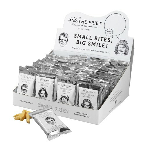 ：DRIED FRIET ミニ48個 [ アンド ザ フリット - ドライフリット ] ギフトボックス 東京 土産 ポテト チップス 洋菓子 プレゼントのサムネイル