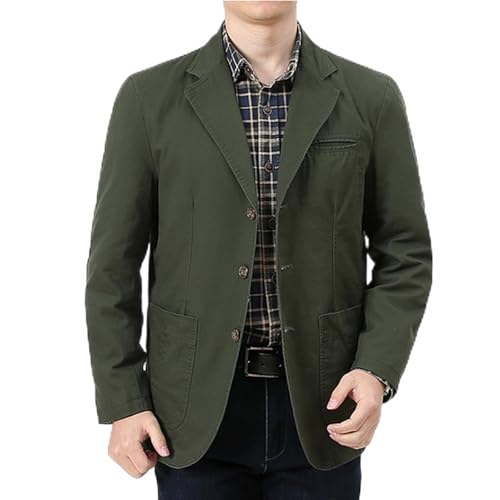 テーラード ジャケット メンズ 紳士 秋 ジャケット メンズ 軽量 ブレザー カジュアル ビジネス 中綿 防風 春 冬 長袖 上着(M グリーン)