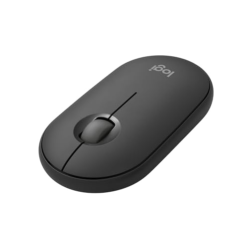 ロジクール ワイヤレスマウス PEBBLE MOUSE2 M350sGR 薄型 静音 Bluetooth Logi Bolt マウス 無線 ワイヤレス 左右対称 Easy-Switch 4000dpi 電池寿命24ケ月 windows mac Chrome Android iPad M350 グラファイト