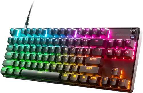 SteelSeries ゲーミングキーボード テンキーレス Apex 9 TKL JP 有線 日本語配列 レスポンスタイム0.2ms 搭載 アクチュエーションポイント1.0mm設定可能 OptiPoint光学スイッチ 高耐久 64852 ブラック [並行輸入品]