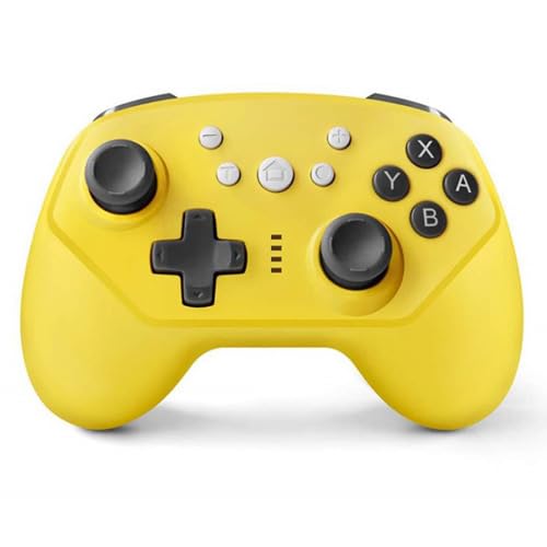 小さめなサイズで持ちやすいSwitchワイヤレスコントローラーです。 純正の物より小さいサイズなので、純正のプロコンが大きいと感じる方におすすめです。 ジャイロセンサー機能つきです。 HD振動で普通の振動よりもゲームプレイの際にリアルに感じれ、臨場感にあふれています。 カラー イエロー