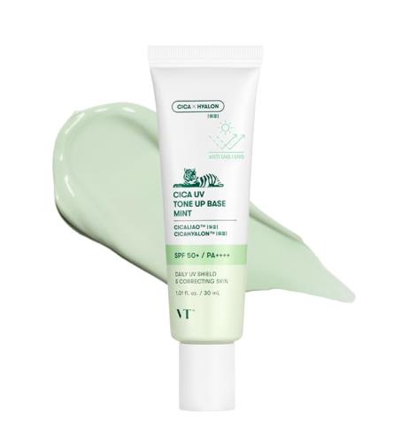 VTCOSMETICS(ブイティコスメテックス) シカ UVトーンアップベース 4種 SPF50+/PA++++ 敏感肌 乾燥肌 スキンケア 化粧下地 UVケア 血色感 透明感 韓国コスメ CICA (ミント)