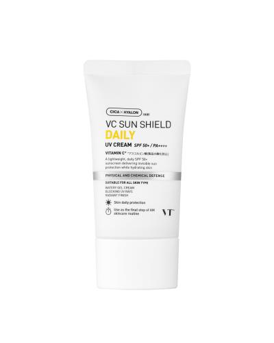 VTCOSMETICS(ブイティコスメテックス) VC サンシールド UVクリーム 50g (SPF50+/PA++++) 日焼け止め お湯で落とせる 顔・からだ用 韓国コスメ (デイリー)