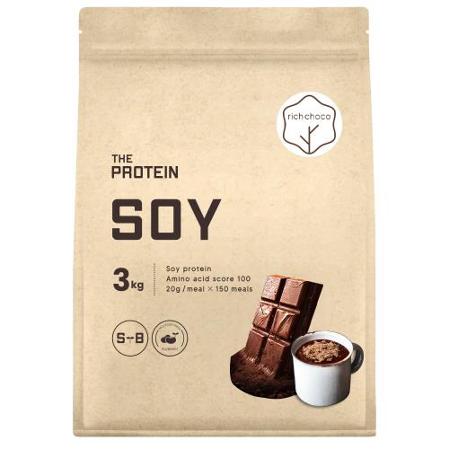 楽天erieriザプロ ソイプロテイン 風味 3Kg 武内製薬 THE PROTEIN プロテイン ソイ 女性向け ソイ プロテイン トレーニング 大豆プロテイン （リッチチョコ風味, 3kg）