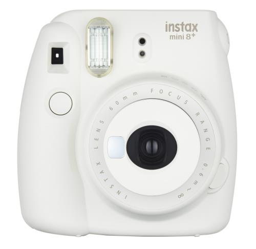 FUJIFILM インスタントカメラ チェキ instax mini8プラス 接写レンズ・純正ハンドストラップ付き バニラ INS MINI 8P VANILLA