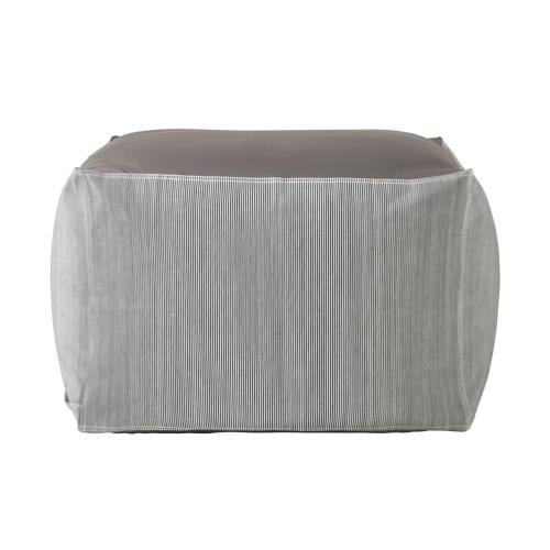 Rakuten - 無印良品 体にフィットするソファ用 カバー 綿デニム ヒッコリー 幅65×奥行65×高さ43cm 84464539
