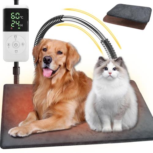 ペット用ホットカーペット2025年独自開発コントローラー・ペット専門家鈴木監修90x60cm ペットヒーター..