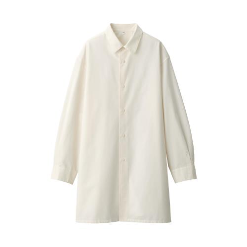 無印良品 婦人 和紙混ポプリンシャツ レディース BG1RHA4A オフ白 婦人S