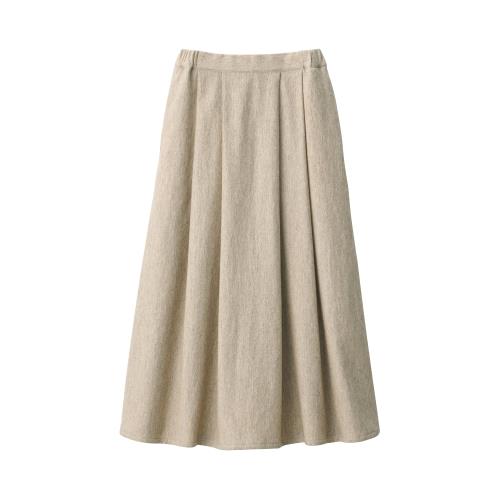 Rakuten - 無印良品 婦人 ウール混スカート レディース BG1R0A4A ベージュ 婦人S