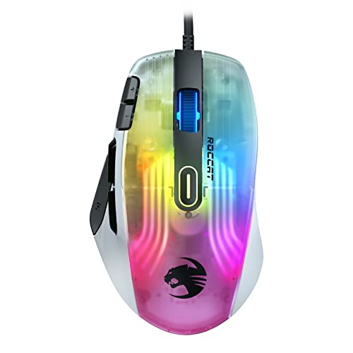 ROCCAT ゲーミングマウス Kone XP 有線 ホワイト/白 光学式/19K/オプティカルスイッチ/多ボタン/104g/4..