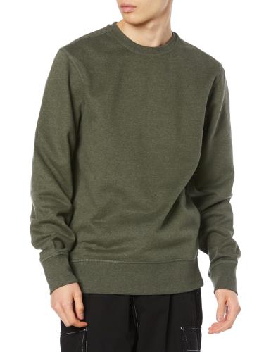 [ Essentials] スウェットシャツ クルーネック フリース メンズ ヘザーオリーブ XL