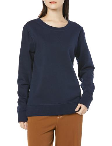 [ Essentials] プルオーバー スウェットシャツ クルーネック 裏起毛 レディース ネイビー M