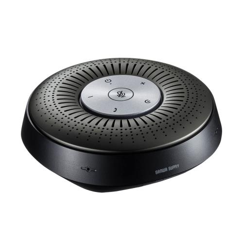 サンワサプライ スピーカーフォン Bluetooth/USB/オーディオジャック接続 エコー＆ノイズキャンセリング搭載 MM-BTMSP1