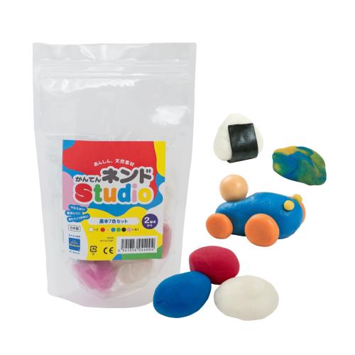 ボーネルンドオリジナル (BorneLund Original) かんてんネンドStudio 基本 7色セット 寒天粘土 2歳頃から NS006
