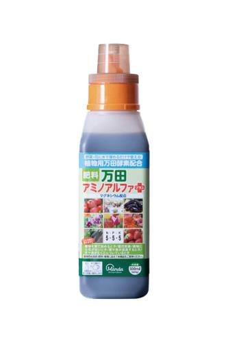 万田アミノアルファ プラス 500ml 植物用 万田酵素 配合 肥料 液体肥料 液肥 植物 栄養剤 500ml
