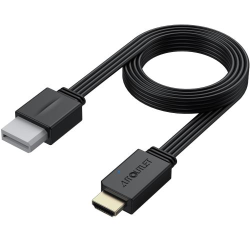 AUTOUTLET Wii to Hdmi アダプタ 統合デザイン 1.5M 変換ケーブル wii hdmi 変換 コンバーター 720p/1080pに対応 Nintendo Wii、Wii U、HDTVと互換性あり 追加のケーブルは不要 黒