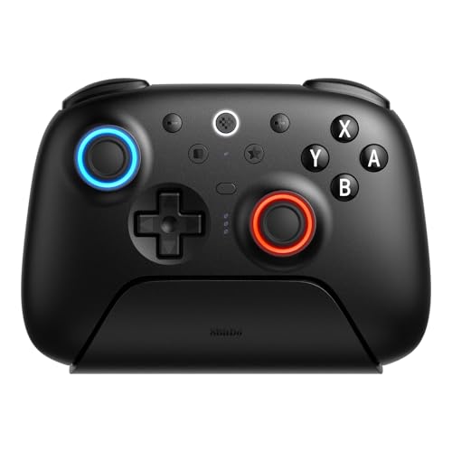 フラッグシップモデル、完全アップグレードでさらに進化したパフォーマンス。SwitchとWindowsに対応 - SwitchはBluetooth、2.4G、または有線USB、Windowsは2.4G、または有線USBに対応。 TMR ジョイスティック – より高い感度、より優れた精度、強化された耐久性を提供し、RGB ファイヤー リングと耐摩耗性ジョイスティック リングを備えています。 振動とモーションコントロール（Switchのみ）。ターボ機能。8BitDo Ultimate Software V2に対応。 トリガー モード スイッチ - 線形ホール効果トリガーと非線形タクタイル トリガーを簡単に切り替えて、さまざまなゲーム シナリオで最適な制御を実現します。 プロ仕様の背面ボタン2個。R4/L4の追加バンパー。触覚バンパーと十字キー。3つのカスタムプロファイル。