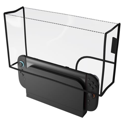 PlayVital Switch 2（2025年モデル）対応 ドック用PVC防塵カバー – スイッチ2対応防水 耐キズ性 汚れ防止仕様 チャージングドック保護スリーブダストカバークリア