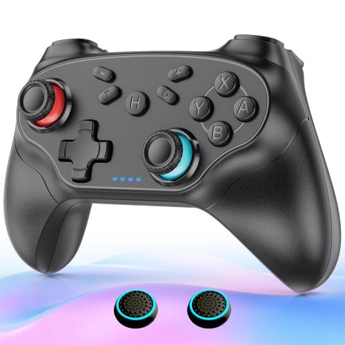 🎮Switch コントローラー プロコン 互換互換 Switch コントローラーはSwitch全世代（Switch2代も含まれる）、Android/IOS（IOS16.0以上）/PC Windows7/8/10/11などに対応します。ワイヤレスBluetoothを採用し、接続は速く安定で遅延ゼロです。10m内で100%安定性が保証できます。それに加えて、付属のUSBケーブルを使って接続できます。日本ユーザー向けにABXYボタン配置を純正同様に最適化。お子様からプロゲーマーまで、すべてのプレイヤーにおすすめ。プレゼントにも最適なプロコン。 🎮高精度プロこん スイッチ 2 互換互換 スイッチ2 プロコン2の方向キーには単独の最新強化された認識チップを用いて、ボタンの動作認識の高速化、高精度化を実現されました。この互換 switch コントローラーを使って、スムーズな動き、より反応の良い、感触の良いフィーリングを実現します。また、人間工学に基づき、人工皮革で作られた軽量の互換 スイッチ 2 プロコン 2より、プレーヤーは快適に感じることができます。軽く、グリップ型で持ちやすく、長時間でも快適にプレイできるワイヤレスコントローラーです。この互換 スイッチ コントローラーすべり止め加工をしており、より良い手触りを提供して、手に汗を握る場合にも落ちを防止します。 🎮Turbo連射機能＆4段HD振動機能互換 switch プロコン コントローラーはTURBO連射機能を搭載し、ゲームに応じて連射機能（8回/秒、15回/秒、25回/秒）を設定できます。その他、自動連射機能もあり、一回押すだけで圧倒的な攻撃ができ、勝率を上げることができる！互換 switch2 プロコンは内蔵振動モーターを搭載し、4段階振動調整機能（0%/30%/70%/100%）を提供され、アクションに合わせて振動を調整することができます。 🎮6軸ジャイロセンサー互換 Switch2 pro コントローラーは競技向けに設計された高性能な戦術支援機能を搭載。互換 switch 2 コントローラー proは高感度の6軸ジャイロセンサーを搭載し、互換 switch コントローラー 無線の傾きや動きを感知します。視点移動や傾け操作などが簡単に実現し、より良いゲーム体験が楽しめます。 🎮大容量バッテリー1000mAhの大容量バッテリーが搭載し、Type-C急速充電ケーブルも付属して、一回フル充電すると、16-20時間連続使用可能です。このバーションのゲームプロコンのボタンの耐用性もアップさせました。500万回動作テスト通過（耐久性10倍）、素晴らしい触覚フィードバックが保証され、最大限の快適なゲーム体験が得られます。