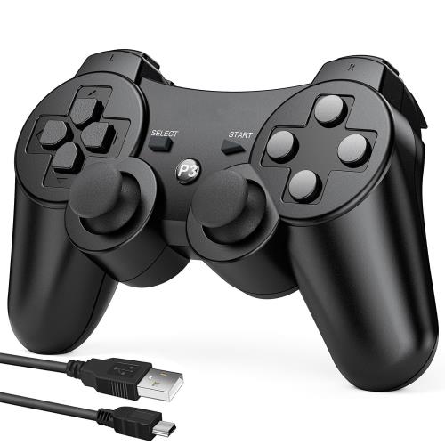 🎮PS3コントローラー 2024年7月新登場PS3システムも対応します。最新のBluetooth接続を採用し、高度な機能性と快適性を実現しています、操作フィードバックが速く、動作遅延なし、自由的に操作することができます。コントローラー背面にはリセットキーがあり押すと、充電できない問題などが解決します。高品質のパッケージングをサポートする一方で、TELEC認証およびその他の多くの認証（CE / FCC / RED / ROHS）も取得しています注意初めてペアリングする際はUSBケーブルをご使用ください 🎮安定的なBluetooth機能内蔵の最先端ワイヤレスチップによって、データ転送速度は2.1Mbpsに達しました。PS3通信距離は最大10mとなっており。無線コントローラーなので、500mAh大容量の充電式バッテリーが搭載されており、2～3時間あればフル充電します。有線繋ぐの限制から解放します、自由的に操作することができます。USBインターフェースの高速充電。一回フル充電すれば、10時間以上連続でゲームすることができます。USBケーブルが不要なので操作の自由度が高く、遅延がなく、ゲームをスッキリプレイできます。週末のチームビルディングであろうと家族の夕食であろうと、友人や家族と緊密に交流することができます。推奨事項：製品を受け取った後、接続する前に充電してください。回避：コントローラーはスタンバイ状態になり、使用できなくなります。これはゲームエクスペリエンスに影響します。 🎮多機能最新PS3ハンドル 基本機能に加えて、 安定したBluetooth接続、6軸センサーと、HD振動、LEDライト、低電圧警告機能，様々な機能がサポート。ジャイロスコープと加速度センサーを内蔵、コントローラーを傾けてキャラクターコントロールが可能。普段と異なるゲーム体験が楽しめます。高感度のタッチコントロールパネルと共有ボタンがあり、複数人数で様々な使い方ができます。充電ケーブルと日英取扱説明書が付属しています。 🎮人間工学PS3コントローラーは高耐久の素材で作られて、人間工学に基づき設計された外形は手とフィットして、普段よりもっと快適に使うことができます。握り部分には凹凸面を設計し、手汗によるスリップを予防でき、握ると手に馴染んでしっかり掴めます。重さわずか170gで、軽く、グリップ型で持ちやすく、長時間でも快適にプレイできるワイヤレスコントローラーです。キーの間隔は適度に設計されており、長時間演奏しても手が疲れません。(注：接続できない場合は、デバイスが上限に接続されているかどうかを確認してください。その他の問題については、背面のピンホールリセットボタンを試してください：2mmの穴（リセットボタン）。 🎮アフターサービス一年間の保証PS3コントローラーには12ヶ月の品質保証が付いています。弊社製品についてご不明な点がございましたら、当店またはアフターサービスセンターまでお気軽にお問い合わせください。時間内に返信させていただきます。ご質問などがございましたら、ご注文履歴より遠慮なくお問い合わせください。当社は更なる顧客満足度の向上を図ってまいりますので、何卒よろしくお願いいたします。