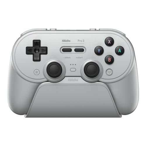 マルチプラットフォーム互換性 - Switch 1 2、Windows PC、Apple、SteamOS、Android デバイスと互換性があります。 交換可能な磁気 ABXY ボタン - 付属のボタン プラーを使用して、Switch と Xbox のレイアウトを簡単に切り替えることができます。 一体型充電ドック - シームレスに一体化した充電ドックがコントローラーを常に充電し、いつでもプレイできる状態に保ちます。ドックから取り外すと自動的に再接続されます。 TMRジョイスティックとトリガーモードスイッチ – 12ビットADCサンプリングチップを搭載した高精度TMRジョイスティックを搭載。リニアホール効果トリガーとノンリニアタクタイルトリガーを簡単に切り替えることができ、様々なゲームシナリオに最適なコントロールを提供します。 プロレベルのバックボタン 2 個、素早い反応のための追加の R4/L4 バンパー、触覚 D パッド、カスタム プロファイル 3 個、ボールトップ ジョイスティック キャップ 2 個が含まれています。 振動とモーションコントロール（SwitchとSteamのみ）。ターボ機能。8BitDo Ultimate Software V2に対応。