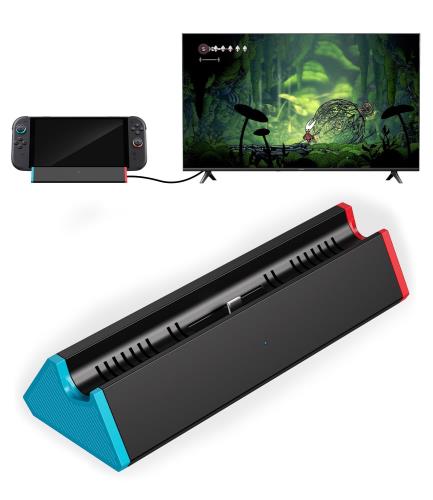 全てのSwitchモデルに対応Antank製Switchドッキングステーションは、Nintendo Switch 2 / Switch 1 / Switch OLED に幅広く対応しています（※Switch Lite非対応）。4K@60Hz HDMI出力ポート、100W USB-C充電ポート、2つの5Gbps USB-Aポート、モード切替ボタンを搭載し、これ1台でテレビ出力・充電・データ転送を実現。純正ドックの代替として最適なオールインワンドックです。※パッケージにはドック本体のみが含まれ、充電器やケーブルは付属していません。 優れた放熱性能で長時間プレイも安心Switch 2専用に設計された本製品は、本体の放熱口に合わせて追加の通気孔を配置し、空気の流れを最大化。これにより放熱効率が大幅に向上し、長時間プレイでも安定した動作を保ちます。テストでは、同じゲームを実行した際に純正ドック使用時よりも本体温度が約2〜6°C低いという結果が得られています。発熱を抑え、より快適なゲーム体験を提供します。 持ち運びに便利なコンパクトデザインサイズはわずか**6.8×2.3×1.5インチ、重さ約100g（3.5oz）**と非常にコンパクト。純正ドックよりも小型・軽量で、バッグやポケットにも簡単に収納できます。旅行先や友人宅など、どこでも気軽にテレビ出力プレイが楽しめるので、持ち運びに最適なSwitchドックです。性能は純正と同等で、利便性と携帯性を両立しています。 ワンタッチでモード切替＆高画質出力背面のボタンを押すだけで、テーブルモードとTVモードをスムーズに切り替え可能。4K@60Hzおよび8K@30Hzの映像出力に対応し、クリアで滑らかな映像を楽しめます。Switch 2では4K@60Hz出力、SwitchおよびSwitch OLEDでは1080P出力をサポート。高解像度の大画面プレイを簡単に実現します。 安全にプレイしながら充電可能最大100W PD急速充電に対応し、プレイ中でも安心して充電できます。内蔵のスマートチップが過負荷・過熱・短絡・自動回復などの多重保護を提供。Switch本体の画面を傷つけない構造設計と底面の滑り止めパッドにより、安定して設置可能です。さらに45°の人間工学的角度設計で、視認性と操作性を両立し、快適なゲーム環境をサポートします。