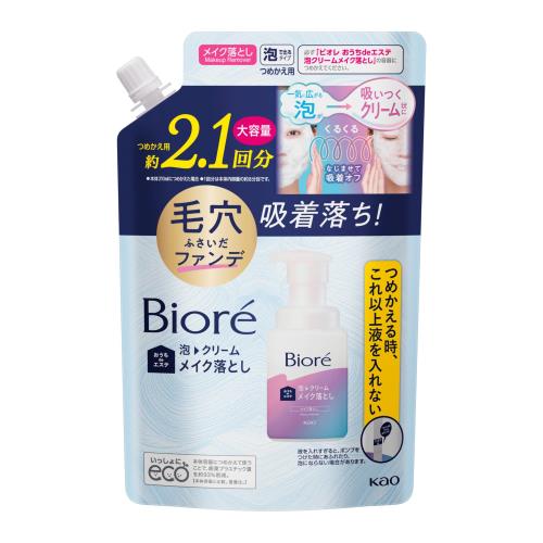 Bioré ビオレ 泡クリームメイク落とし つめかえ用 大容量 クレンジング 詰替 355ml