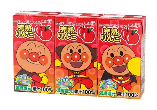 明治それいけ! アンパンマンの完熟りんご100 125ml [紙パック 飲料 常温保存]×36本