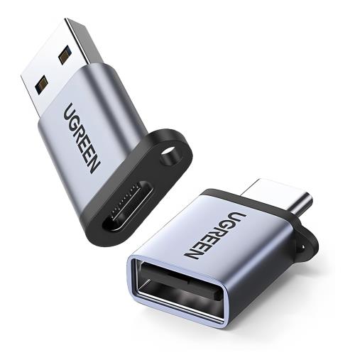 UGREEN usb c a 変換アダプタ タイプc usb 変換 2点セット usb-c usb-a 変換コネクタ 急速充電と高速転送同期 紛失防止 Thunderbolt 4/3 iPhone 15 Pro MacBook Air iPad Pro ほかのUSB-C機器などに対応