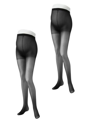 [犬印本舗] マタニティ 伝線しにくい着圧 パンティストッキング 2足組 前後マチ付き PS6152 ブラック L~LL