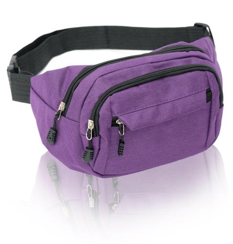 [BEEL] ウエストポーチ メンズ レディース ウエストバッグ ランニング ポーチ 旅行 仕事 作業用 4ポケット 軽量 パープル