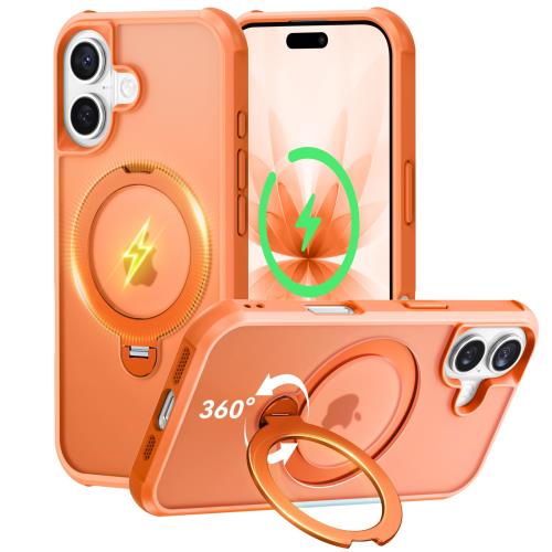 定点360°回転・10年の匠心開発Peerock iPhone 17 用 ケース多機能一体・360°新定点回転スタンド米軍MIL規格 耐衝撃 MagSafe対応 高耐久性 最大25W急速充電対応 指紋防止/マット仕上げ/黄変防止/半透明 超強磁力 ラップホール付き ワイヤレス充電対応 アイフォン17 用ケース