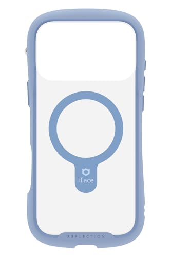 iFace MagSafe 対応 Reflection iPhone 17 Pro Max ケース MagSynq クリア 強化ガラス (ペールブルー)アイフェイス アイフォン17プロマックス 用 スマホケース iphone17promax カバー マグセーフ 耐衝撃 透明 ストラップホール(2.0)