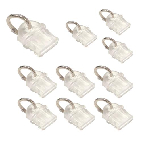 オーディオファン USB3.1 Type-Cコネクタ防塵保護カバー つまみストラップホールとリング付き 透明 PVCタイプ 10個入り