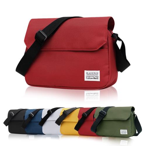 [Luxiwear] ショルダーバッグ メンズ レディース めっちゃ入る！超軽量×5ポケット収納×おしゃれ 斜めがけ カバン 小さめ 大容量 肩掛けバッグ 2WAY メッセンジャーバッグ ナイロン シンプル 男女兼用 カジュアル 通勤 出張 旅行 (レッド)