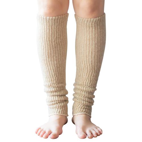 [SOWAN] [ソワン] mofmofu (モフモウフ) シルク レッグウォーマー メンズ レディース 男女兼用 (ベージュ)の商品画像