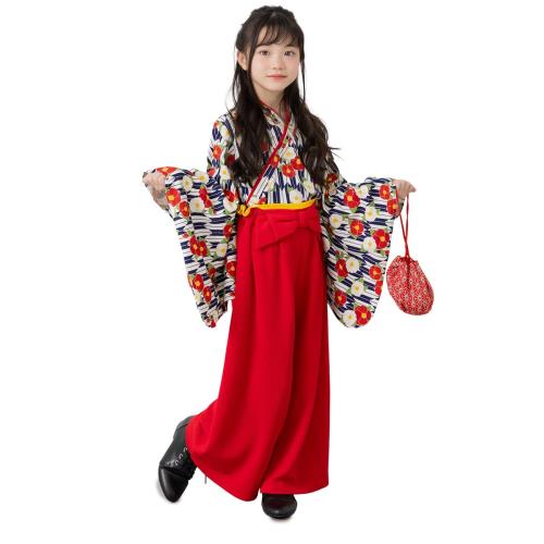 [chil2] 袴風 2点セット 子供 キッズ 女の子 ひなまつり ひな祭り 節句 七五三 和服 衣装 着物 14650981-90NV
