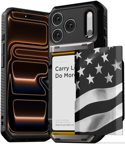 VRS iPhone 17 Pro 対応 ケース 耐衝撃 カード入れ ストラップホール 付 スマホケース カード 収納 頑丈 携帯ケース [ iPhone17Pro アイフォン17Pro 対応 ] case Damda Glide Pro フラッグオブオナーノワール